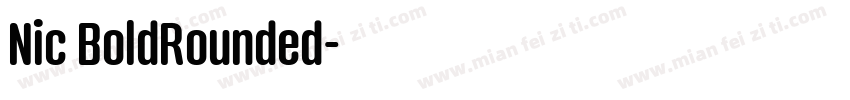 Nic BoldRounded字体转换
